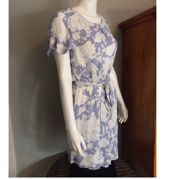 Banana Republic Womens Periwinkle Blue Floral Dress Size M Romantic Fairycore - Picture 8 of 8
